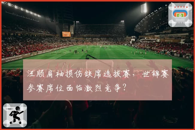 汪顺肩袖损伤缺席选拔赛，世锦赛参赛席位面临激烈竞争？